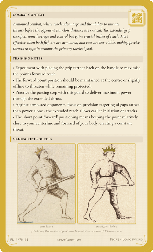 Training card FL04 back