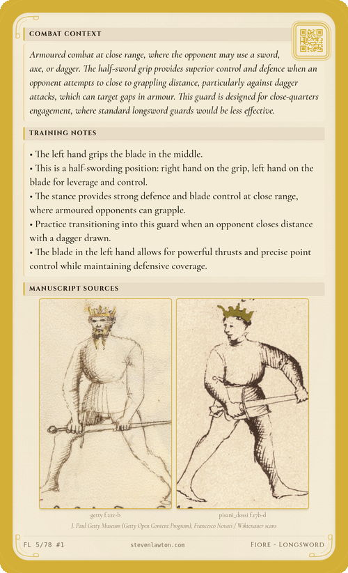 Training card FL05 back